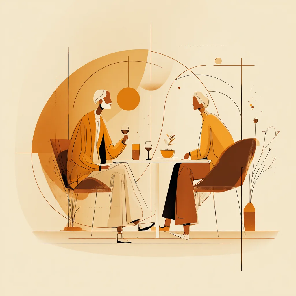 Dinner party scene
